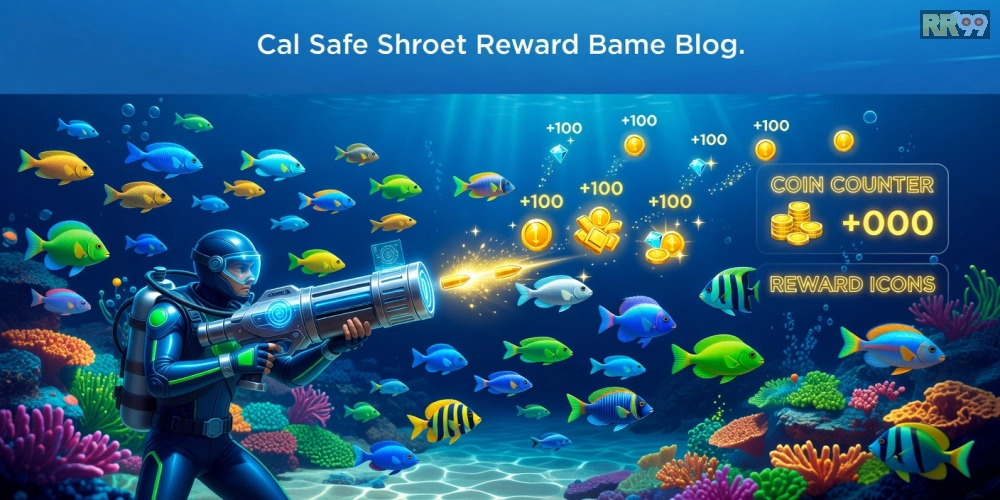 Hình minh họa khái niệm bắn cá đổi thưởng rr99 với giao diện game sống động