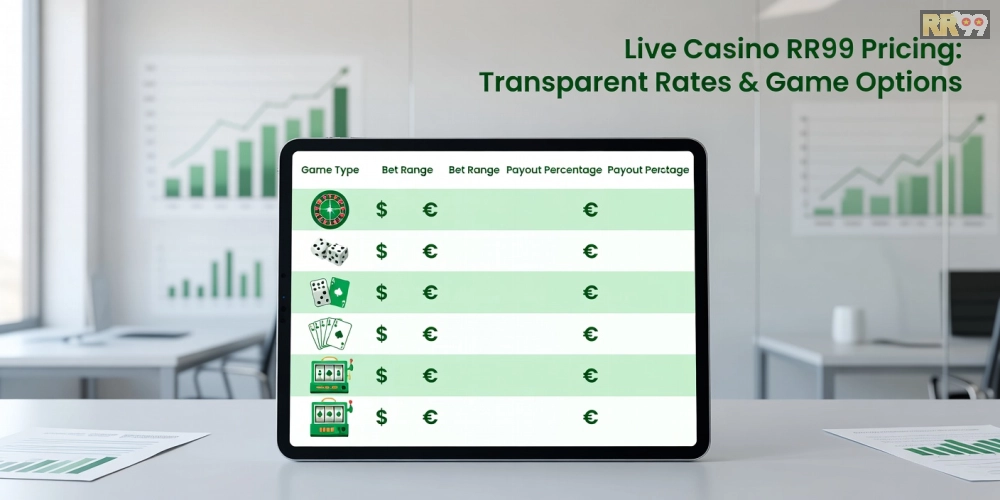Bảng giá chi tiết các gói live casino rr99 cập nhật mới nhất năm 2025