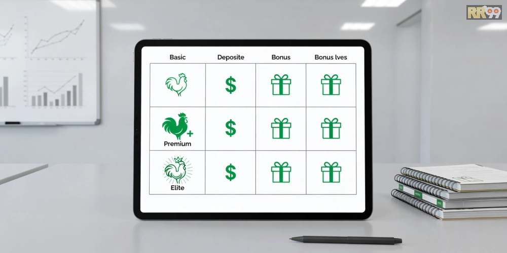 Bảng giá các gói cược đá gà online rr99 cập nhật 2025