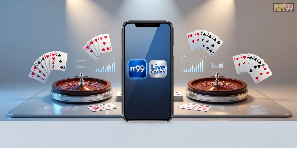 Hình ảnh top 2 nền tảng live casino rr99 uy tín với biểu tượng chất lượng cao