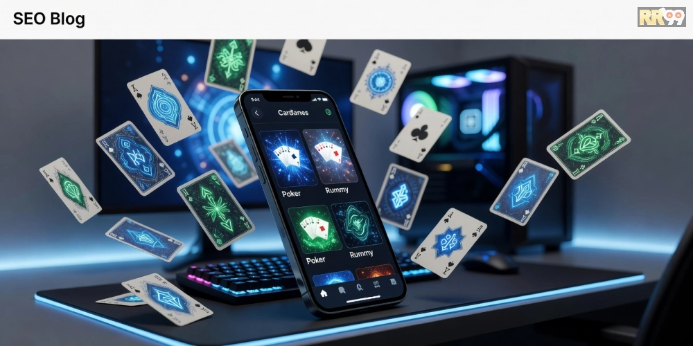 Minh họa giao diện game bài online rr99 với các tựa game phổ biến