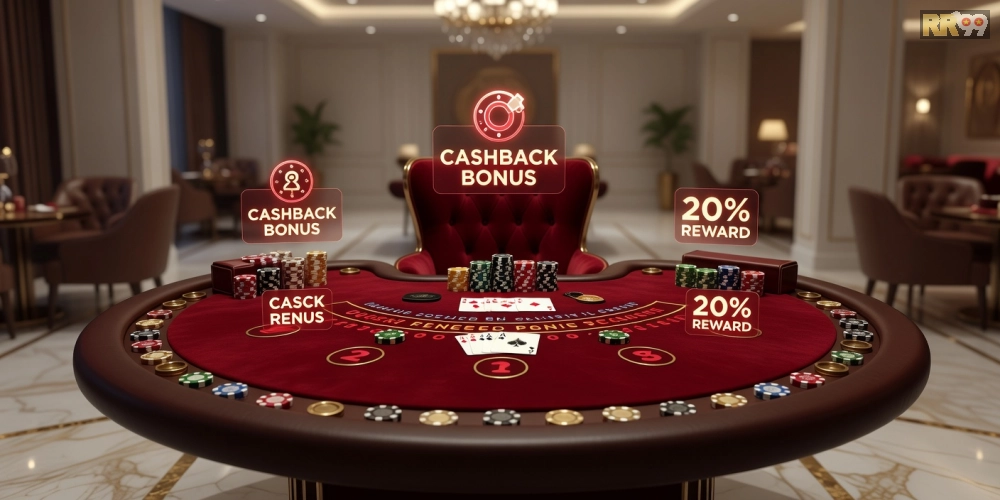 Hình ảnh giao diện chơi blackjack pro trên RR99 với các ưu đãi hoàn tiền hấp dẫn