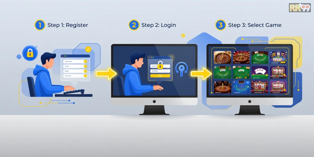 Hướng dẫn từng bước đăng ký và sử dụng live casino rr99 an toàn từ A đến Z