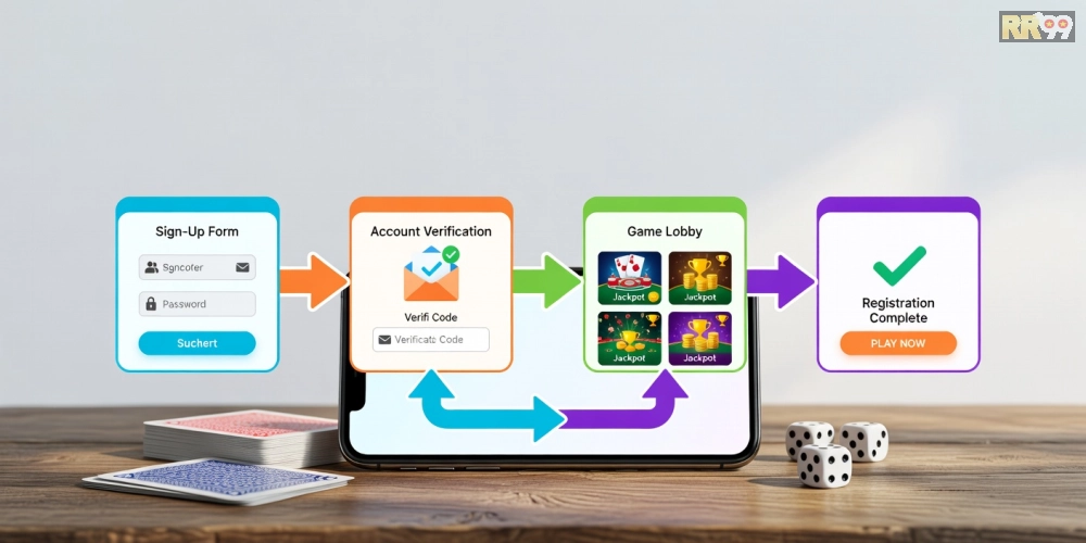 Hướng dẫn từng bước đăng ký và chơi game bài nổ hũ rr99 dễ dàng