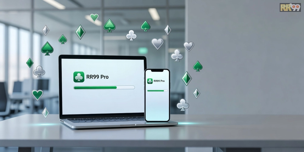 Caption hình ảnh tải phiên bản pro của game bài rr99
