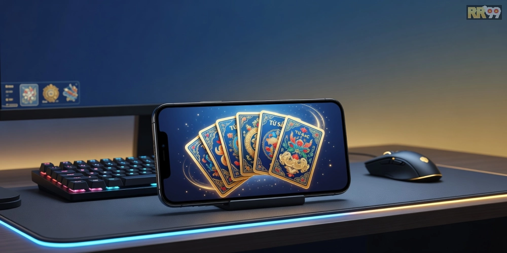 Minh họa giao diện tải game bài rr99 với các trò chơi phổ biến